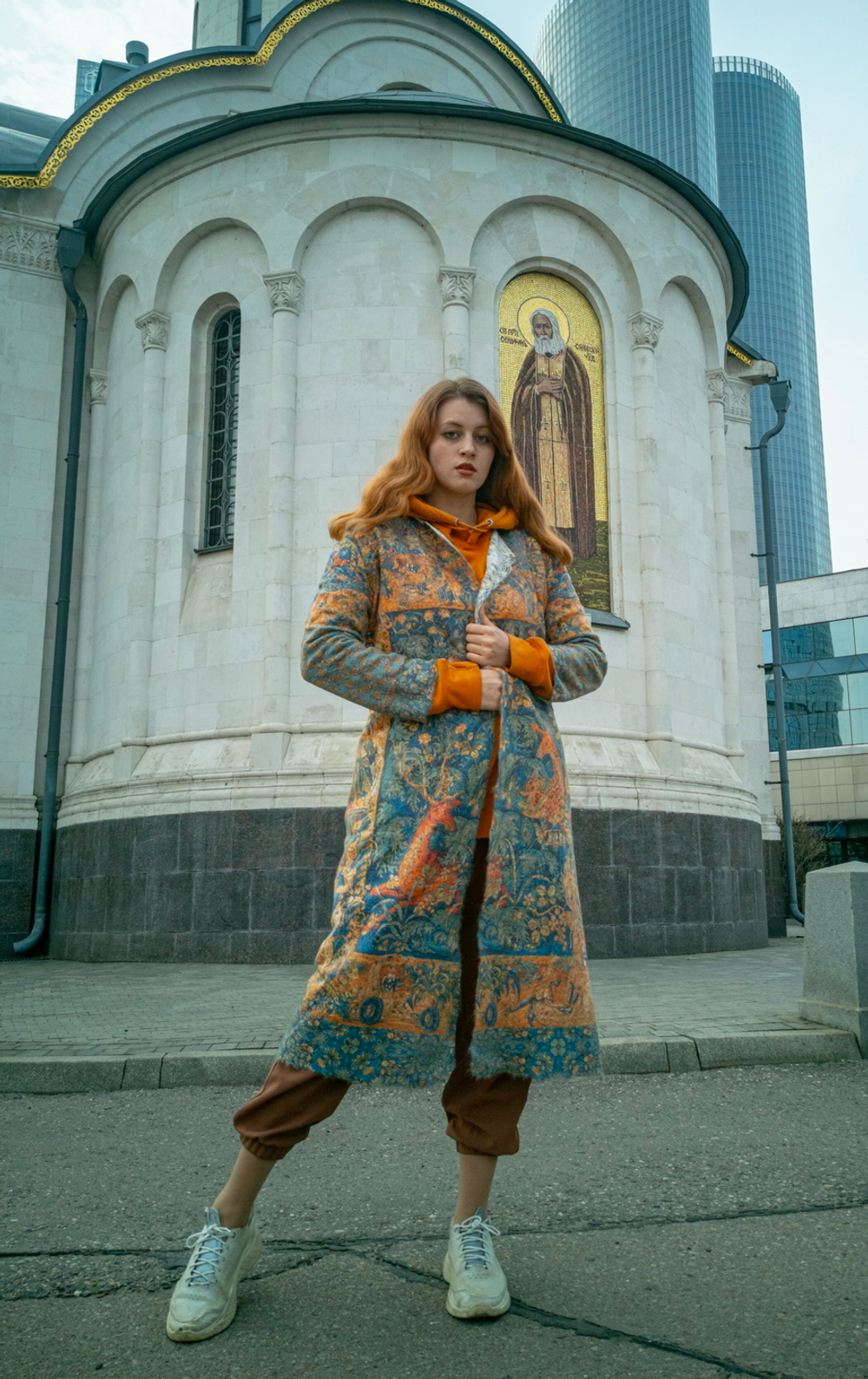 Кардиган "Сказочный лес" по мотивам фламандского гобелена 16 века, выполненного в технике мильфлёр