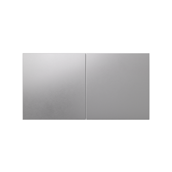 Розетка 2-м СП AtlasDesign 16А IP20 с заземл. защ. шторки со сдвижн. крышкой в сборе алюм. SE ATN000328