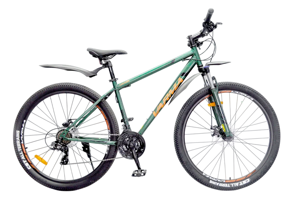 Велосипед 29" VARMA LEO H91D  р.18" 21ск. зелено-оранжевый