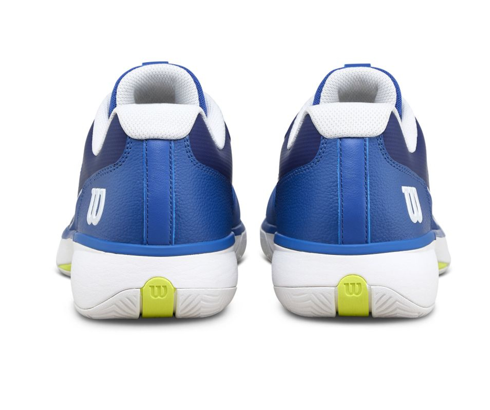 Мужские теннисные кроссовки Wilson Rush Lite 5 - deja vu blue/white/safety yellow