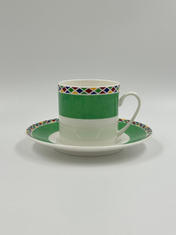 Кофейная пара зелёная Yves Saint Laurent by Yamaka