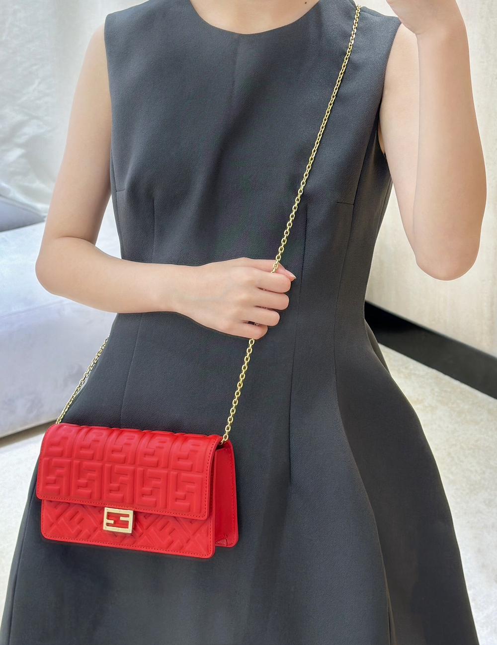 Fendi Wallet On Chain Baguette 21 cm