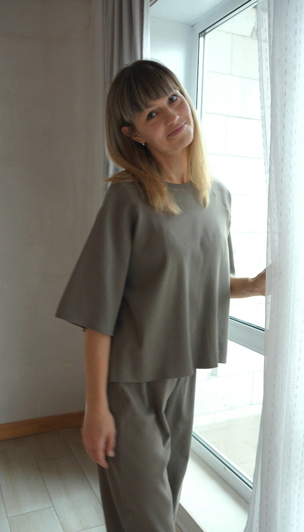 Футболка "дымчатая оливка"