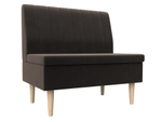 Диван прямой Мини, Коричневый, Велюр, 126042