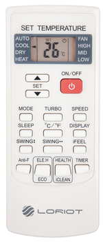 Внутренний настенный блок мульти-сплит системы Loriot LAC-12AIM-IN