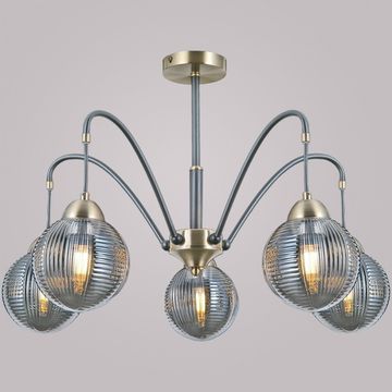 Люстра потолочная ILLUMICO E27 IL0433-5PSQ-79 BK AB