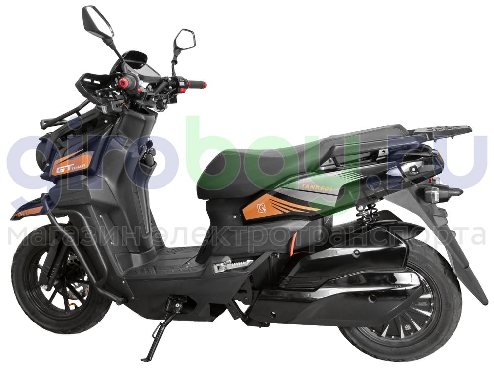 Электроскутер GT Tank 3000W (72V/60Ah) - Чёрный фото №11