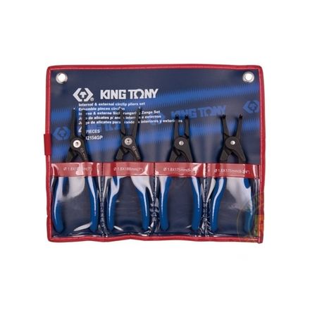 Цена на KING TONY (42154GP) Набор съемников стопорных колец, 4 предмета