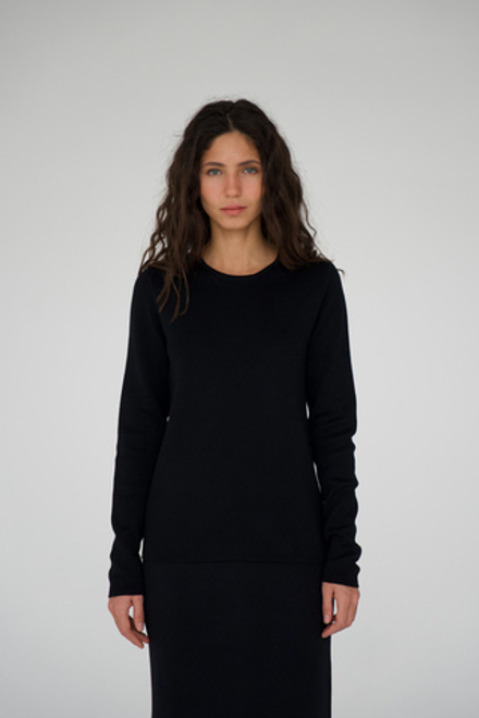 Тестовый образец. Другие параметры. Джемпер Serena из extra fine мериноса 100%. Цвет чёрный. Размер ML. №5