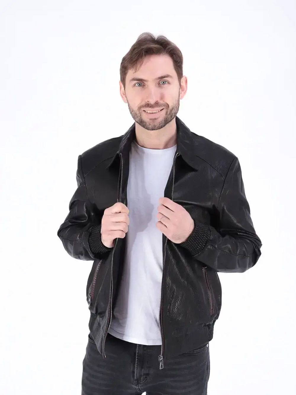 Куртка мужская из натуральной кожи