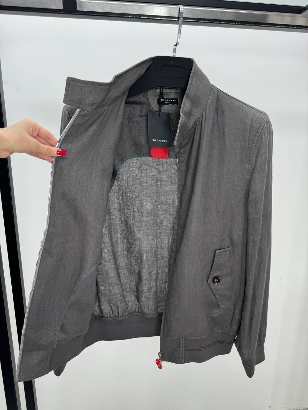 Льняная ветровка Kiton