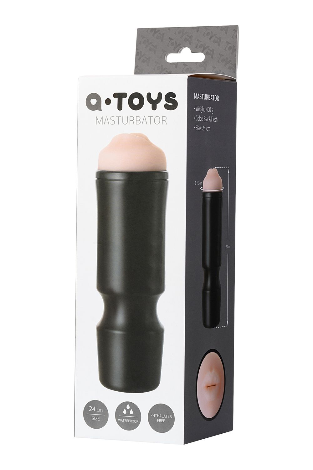 Мастурбатор TOYFA A-Toys Denna, рот, TPE, черный, 24 см, 7,6 см