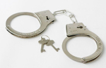 Серебристые наручники с ключиками (Цвет: серебристый)
