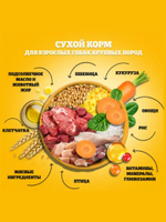 Сухой корм для собак крупных пород. Говядина