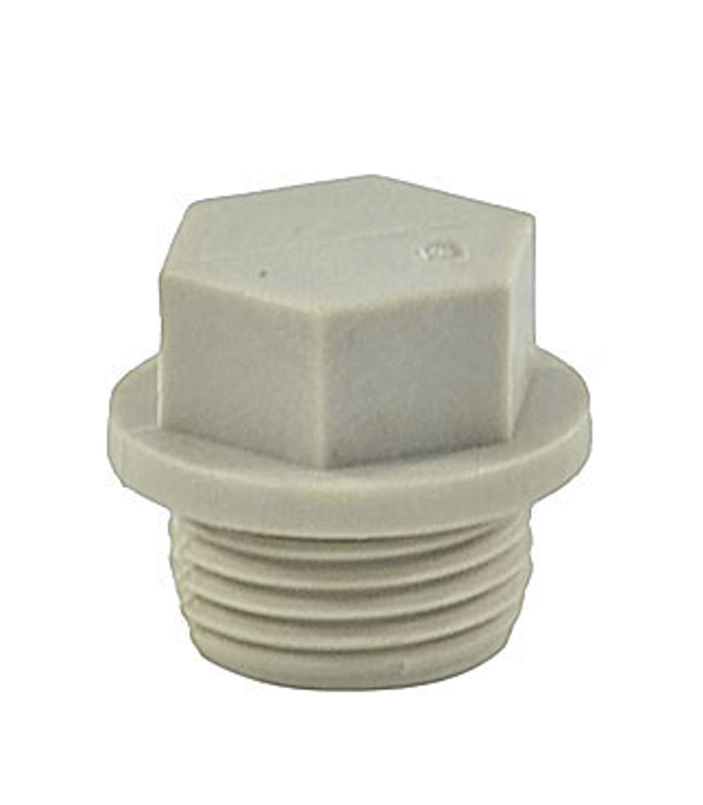 Заглушка (пробка) PP-R серая Дн 20х1/2" НР VALFEX 10163020Г