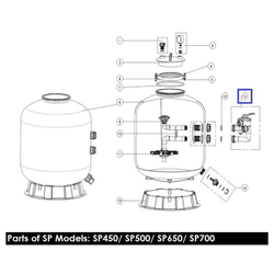 Вентиль боковой MPV03 для фильтров серии MFS (Max)/S/SP/SR/SMG (27 м³/ч, 1½" / 50мм) ЧЕРНЫЙ