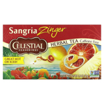 Celestial Seasonings, Herbal Tea, Sangria Zinger®, без кофеина, 20 чайных пакетиков, 42 г (1,5 унции)