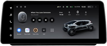 Магнитола для Nissan Teana 2008-2013 (цветной экран) - Teyes LUX ONE монитор 12.3", Android 10, ТОП процессор, CarPlay, 4G SIM-слот