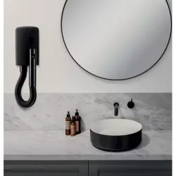 Настенный фен Valera Hotello Super AC - 1400 Вт (832.02/T black matt)