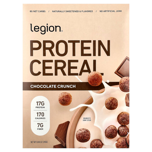 Legion Athletics, протеиновые хлопья, со вкусом шоколадного кранча, 240 г (8,46 унции)