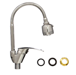 67-0-728 Смеситель стандарт однорычажный для кухни, гайка, рефлектор, керамический картридж 40мм