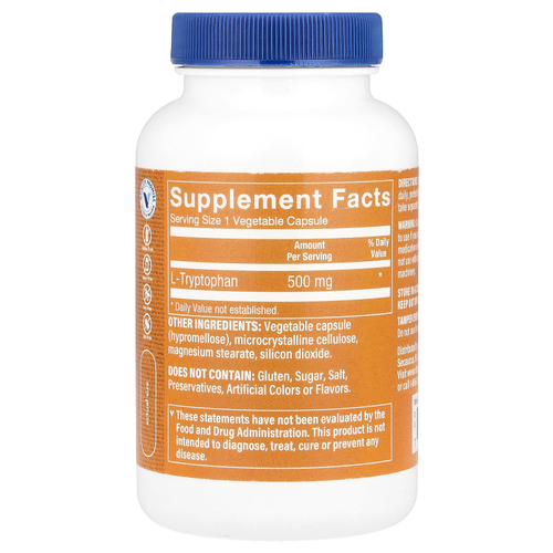 The Vitamin Shoppe, L-триптофан, 500 мг, 120 растительных капсул