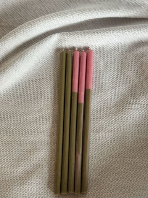 Свеча Unification Love Пять вечеров розовый/хаки