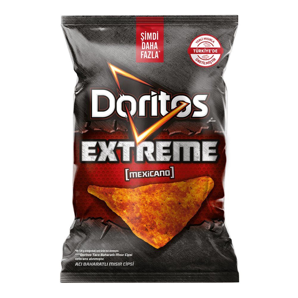 Doritos Extreme, супер-упаковка, 130 г ( 3 штуки ) -Doristos