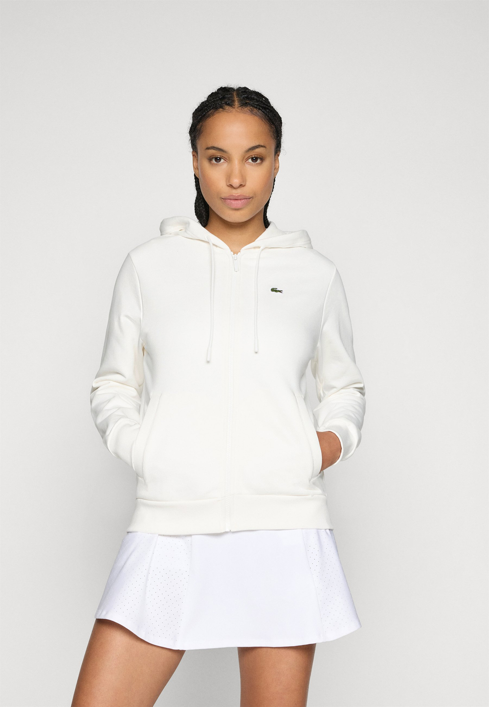 Lacoste Толстовка на молнии - Молочный (L0641G01C-A11)