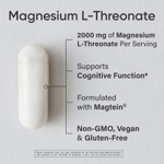 Sports Research, Magtein®, L-треонат магния, 90 растительных капсул (666 мг в 1 капсуле)