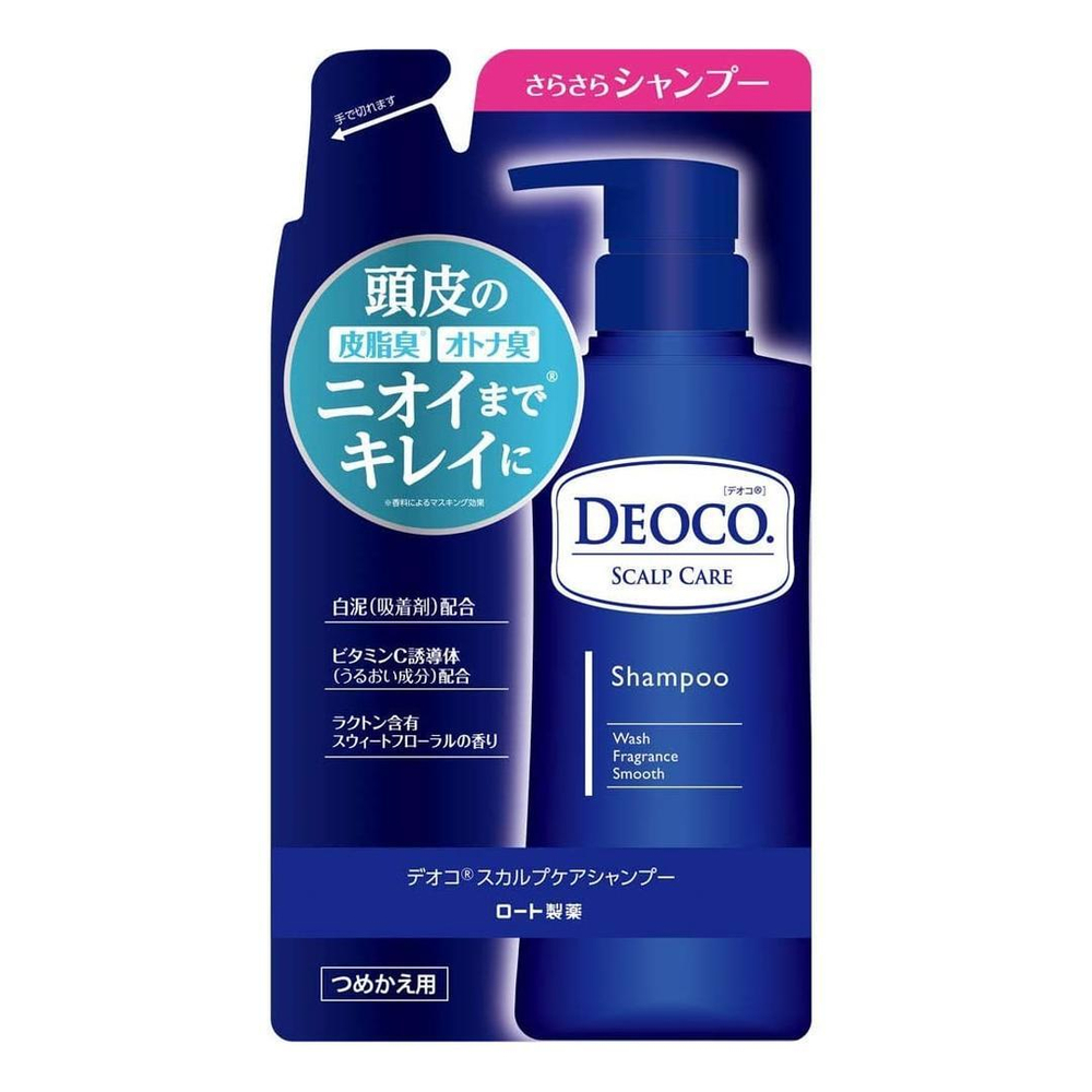 ROHTO Deoco Scalp Care Shampoo — шампунь с уходом за кожей головы, запаска 285 мл.