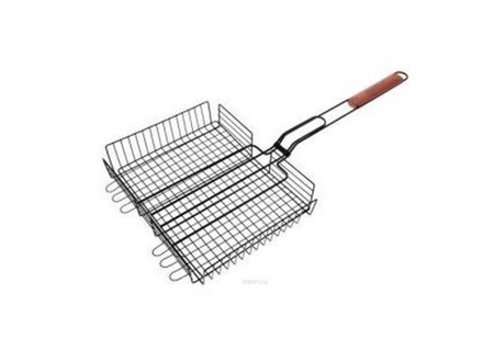 Барбекю решетка нержавейка, для стейков (GRAND PICNIC) 460х460мм.