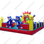 Коммерческий надувной батут "Котики встречают"