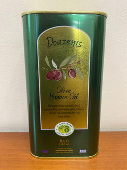 Оливковое масло рафинированное Douzenis 1 л, ж/б, Греция