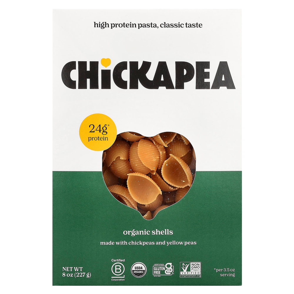 Chickapea, Органические ракушки, 227 г (8 унций)