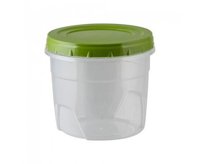 Банка для сыпучих продуктов Полимербыт LILU с завинчивающейся крышкой, зеленый, 0.5л / контейнер для хранения / емкость для специй