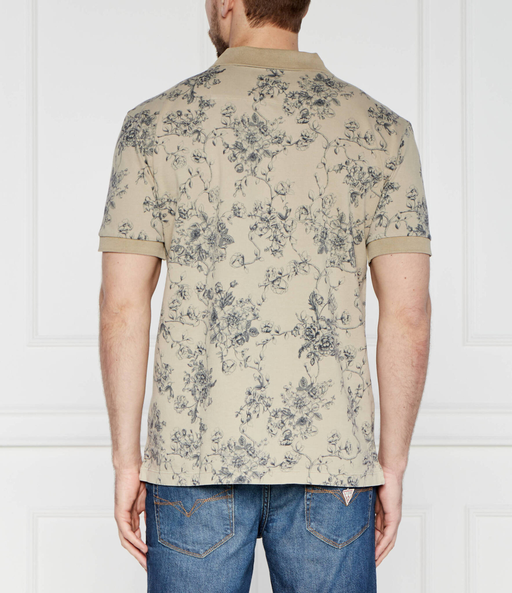 Поло OVERDYE GUESS - бежевый(M4GP08 K7O64)