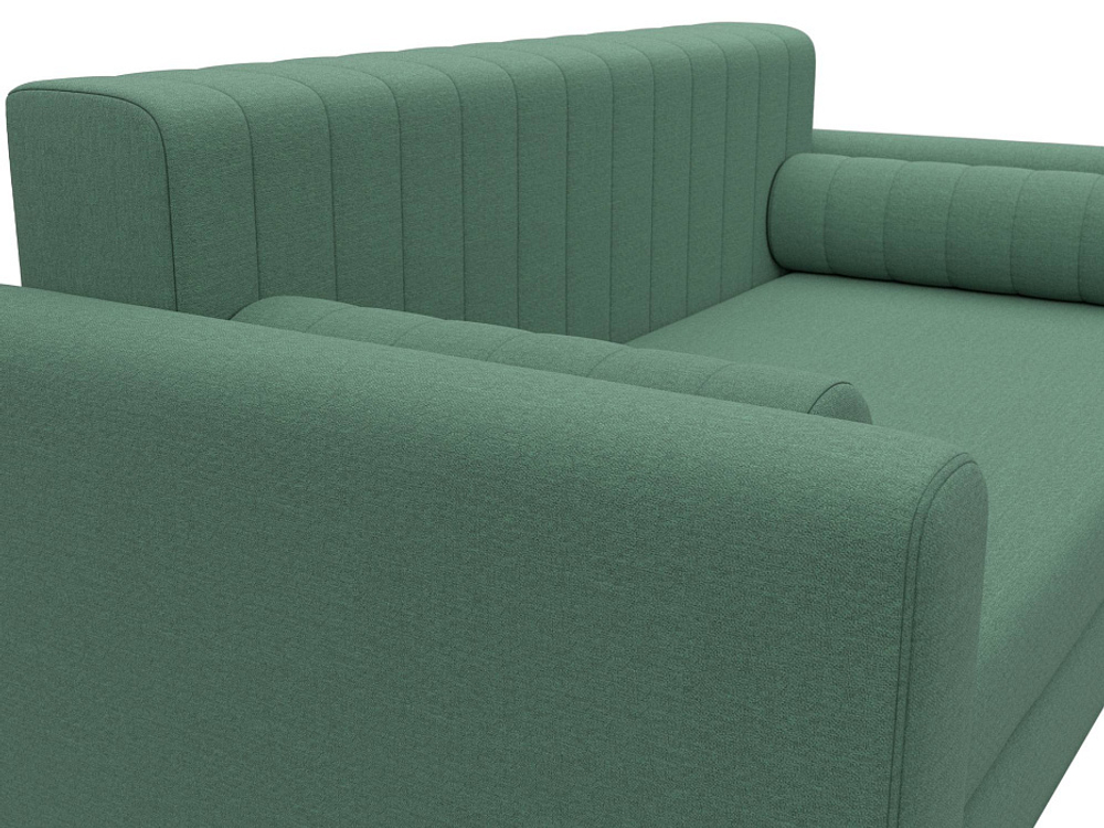 Диван прямой Лига-070, Амур 11 РОГОЖКА зеленый