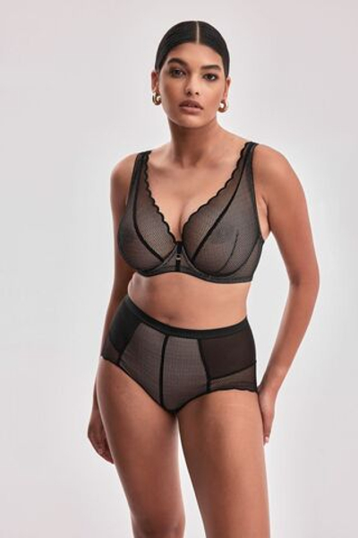 Черный бюстгальтер-бралетт с мягкими чашками +size Chita (Размер: 90B) (Цвет: черный)