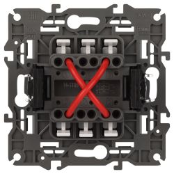 Переключатель перекрестный ЭРА Elegance 14-1108-01М 10АХ-250В, IP20, белый матовый