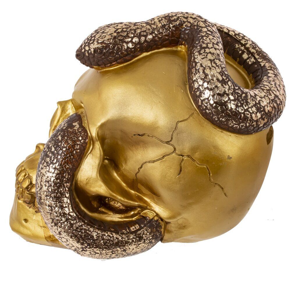 GAEM Копилка "Череп со змеей", L23 W16 H18 см, 2в.