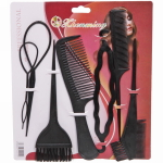 Набор для окрашивания и моделирования волос 7 предметов «Barber», цвет черный, 25,5*22,5см
