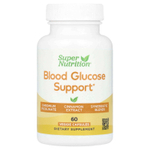 Super Nutrition, добавка для поддержки уровня глюкозы в крови, с пиколинатом хрома, экстрактами корицы, пажитника и винограда, 60 вегетарианских капсул