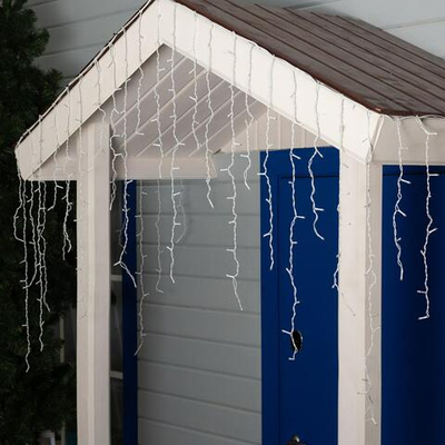 Гирлянда с белым свечением «Бахрома» (3х0,9 м)