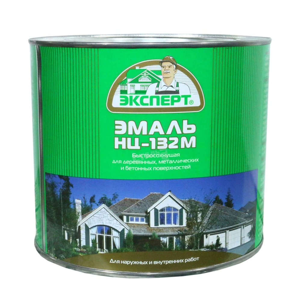 ЭМАЛЬ ЭКСПЕРТ НЦ-132М БЫСТРОСОХНУЩАЯ БЕЛАЯ Ж/Б 1,7КГ