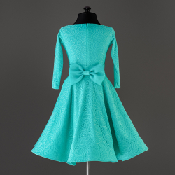 платье для танцев с бантом