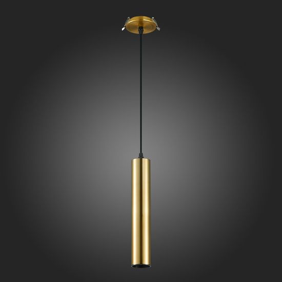 ST151.308.01 Встраиваемый подвесной светильник Золотистый GU10 1*50W  IP20 D54xH290 220V Без ламп Подвесные светильники