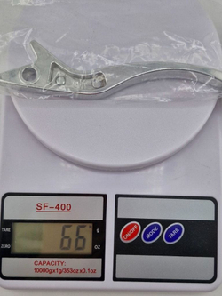 Рычаг тормоза на мотоцикл эндуро, питбайк серебристый L-165