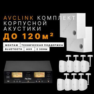 AVCLINK Комплект корпусной акустики (до 120м2)
