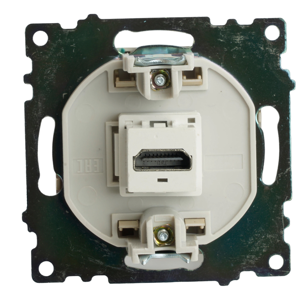 Розетка HDMI 2.1, Type A (механизм), STEKKER, GLS00-7118-08, серия Катрин, золото 50060